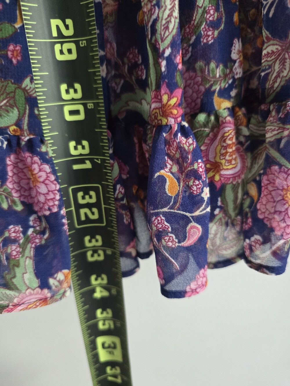 Revolve Misa Gianna Floral Long Sleeve Boho Romantic Mini Dress Size M - Picture 8 of 9
